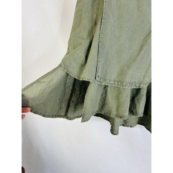 Sundance Linen Cotton Tiered Frilly Skirt Lagenlook Artsy - Picture 10 of 10